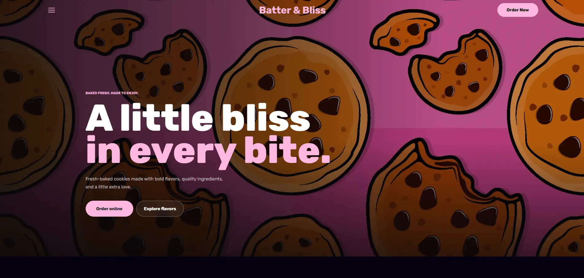 Batter & Bliss website